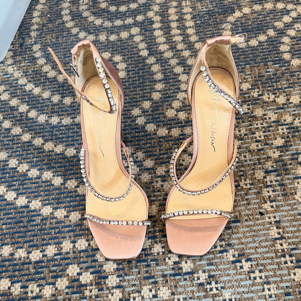 Betsey Johnson Pink Rhinestone Heels